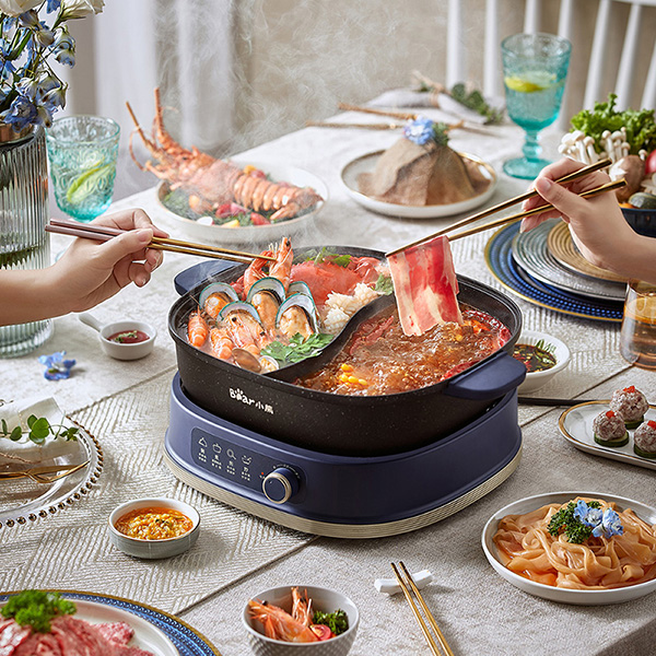 Bear Hotpots électriques 2 saveurs 6L