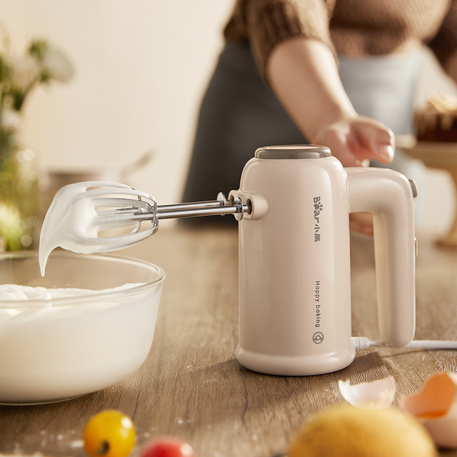  Ours batteur d'oeufs en acier inoxydable à 5 vitesses 