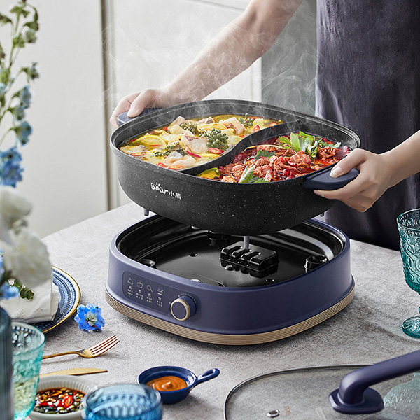 Bear Hotpots électriques 2 saveurs 6L